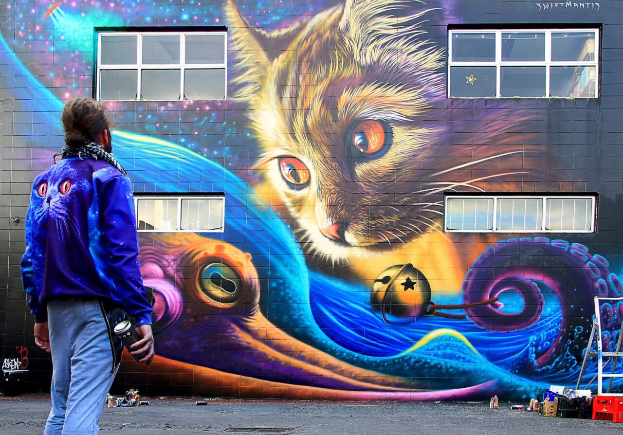 Cat With Artist 1920x1341
