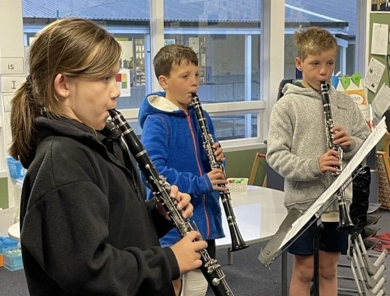 Clarinet Three Children Crop